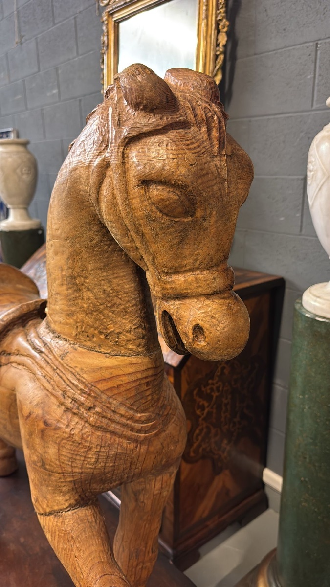 Ancien Cheval De Carrousel-photo-2