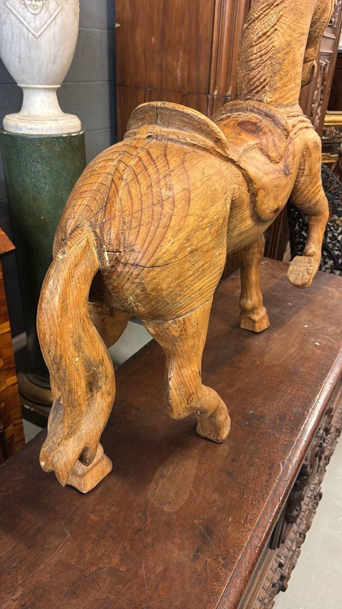 Ancien Cheval De Carrousel-photo-3