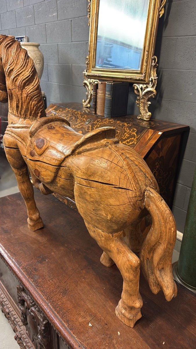 Ancien Cheval De Carrousel-photo-2