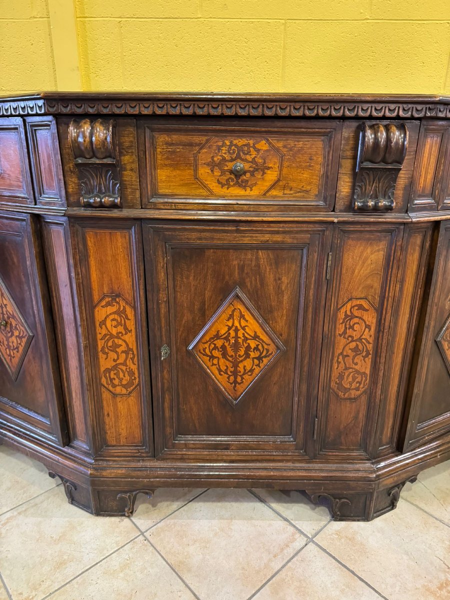 Buffet à trois portes et cinq tiroirs de style Renaissance-photo-2