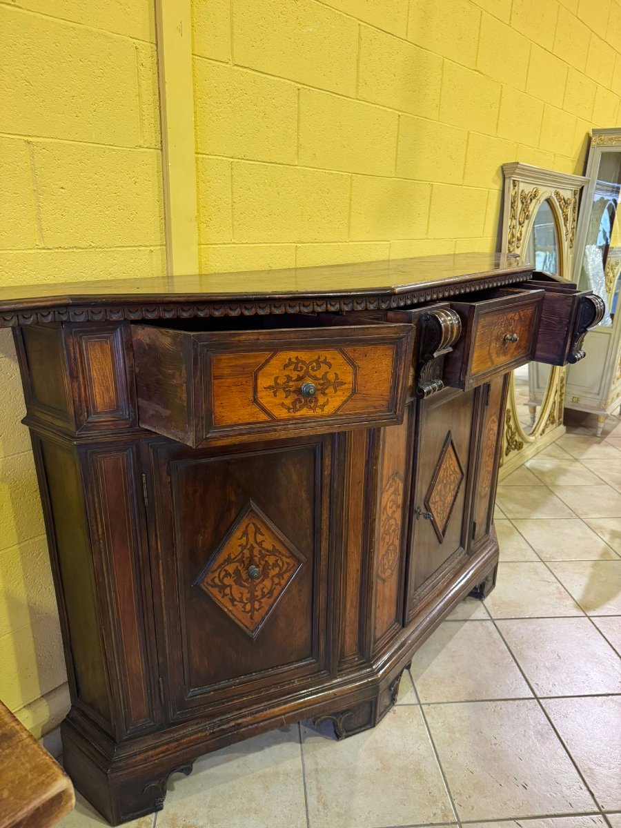 Buffet à trois portes et cinq tiroirs de style Renaissance-photo-3