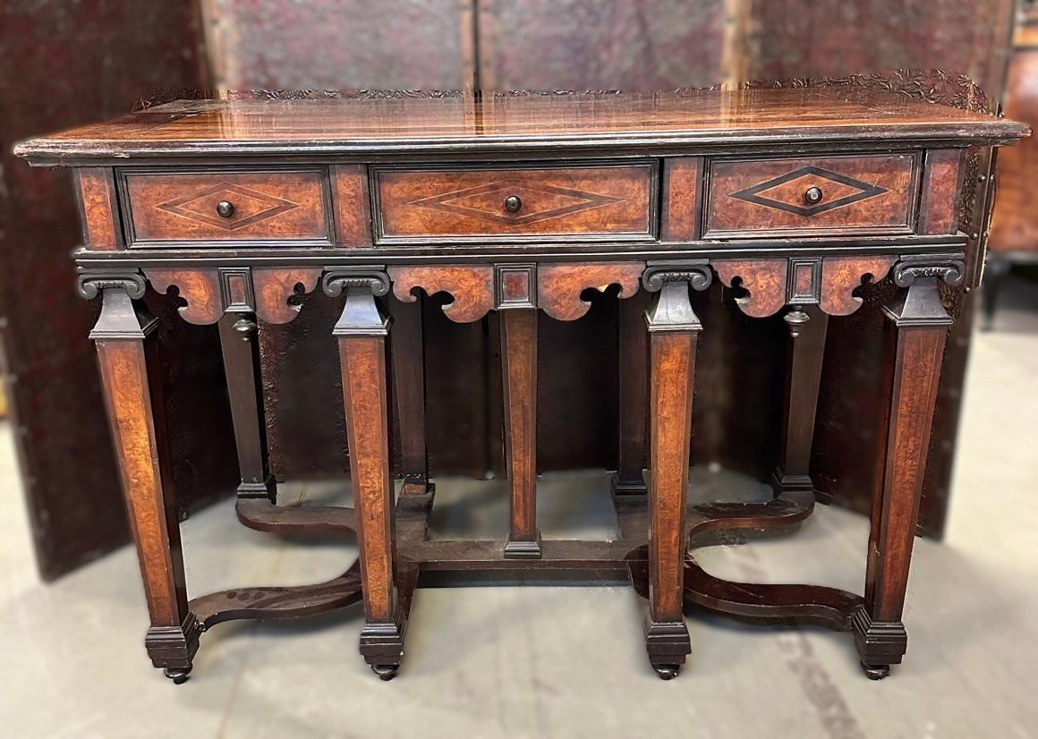 Pair Of Center Tables, Piedmont, 17th Century-photo-2