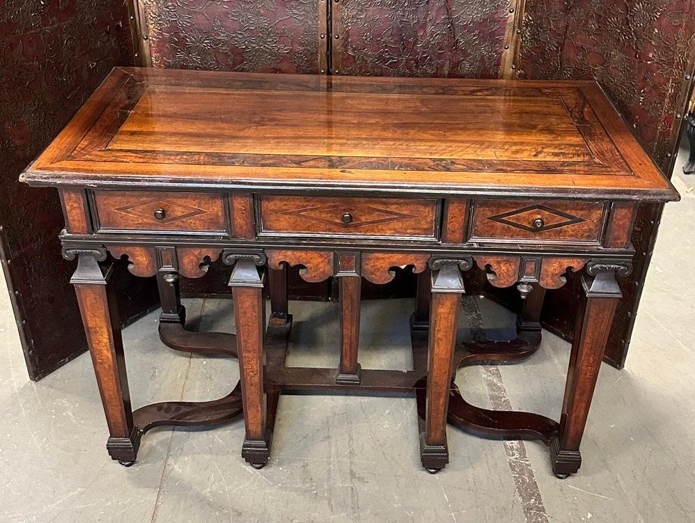 Pair Of Center Tables, Piedmont, 17th Century-photo-4