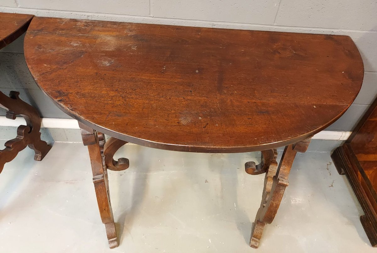 Paire de consoles demi-lunes-photo-3