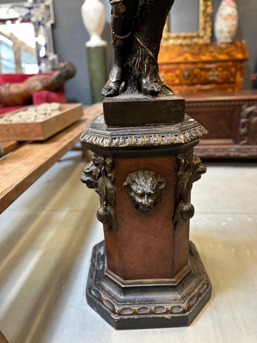 Odalisque en terre cuite, France du XIXe siècle-photo-6