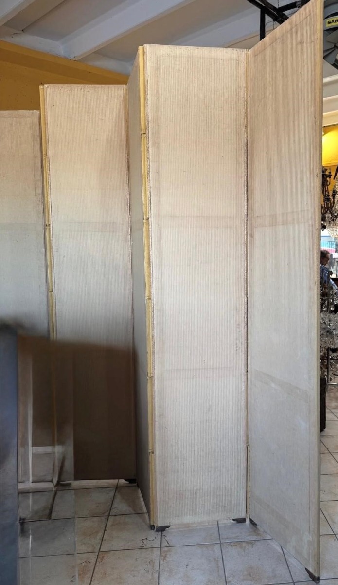 Venetian Six-panel Screen, 18th Century.-photo-1