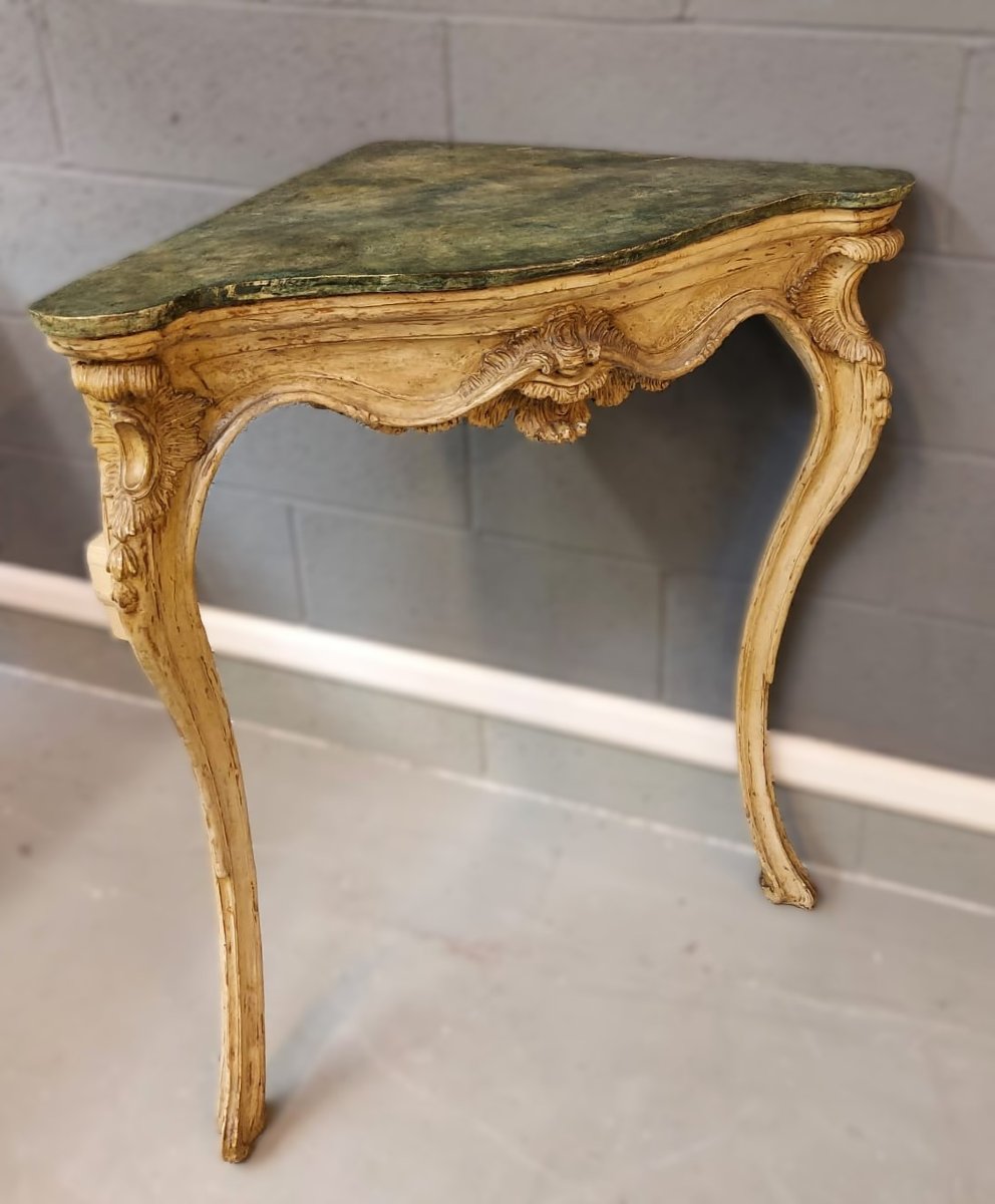 Paire de consoles napolitaines-photo-2