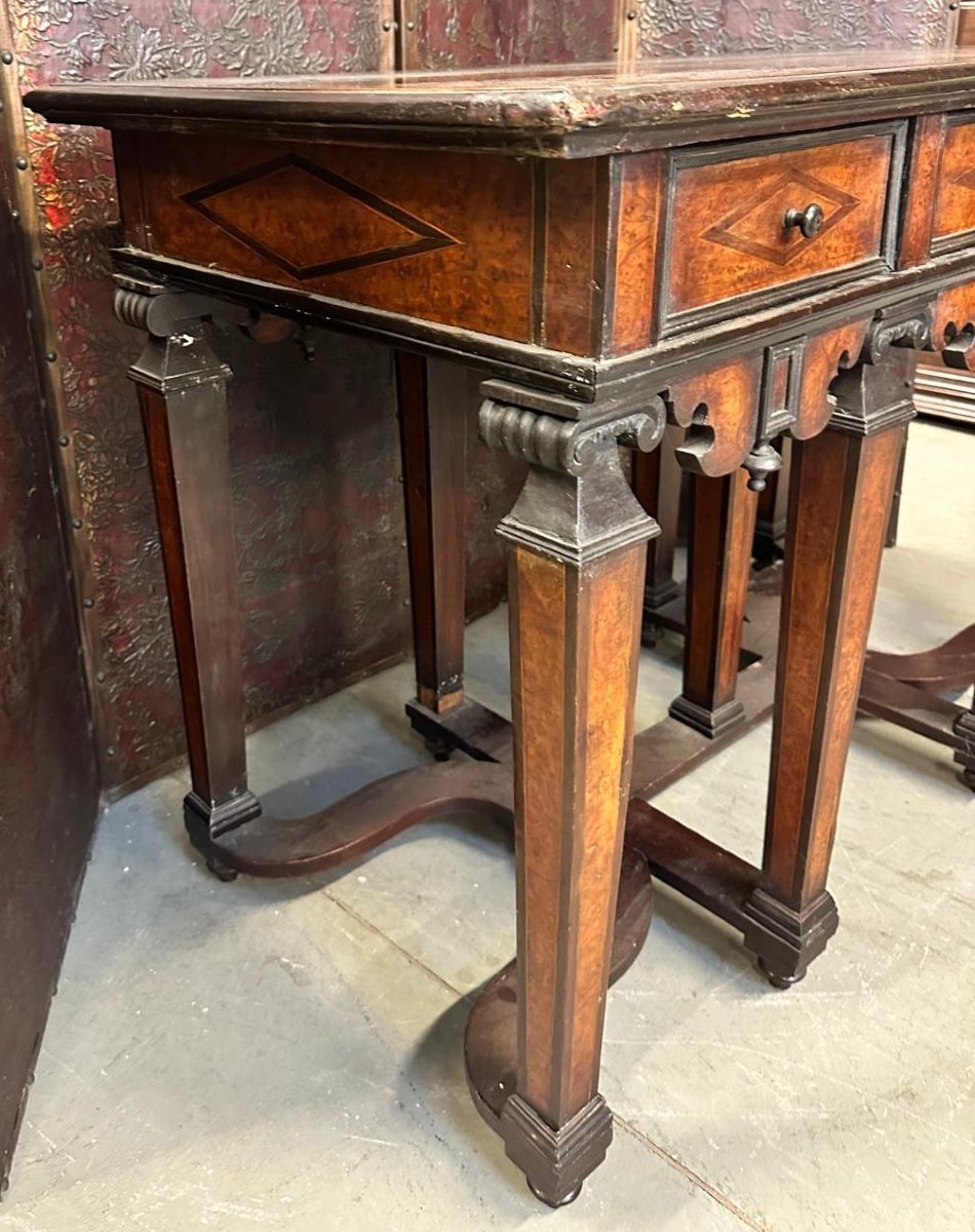 Paire de tables, Piémont, XVIIe siècle-photo-2