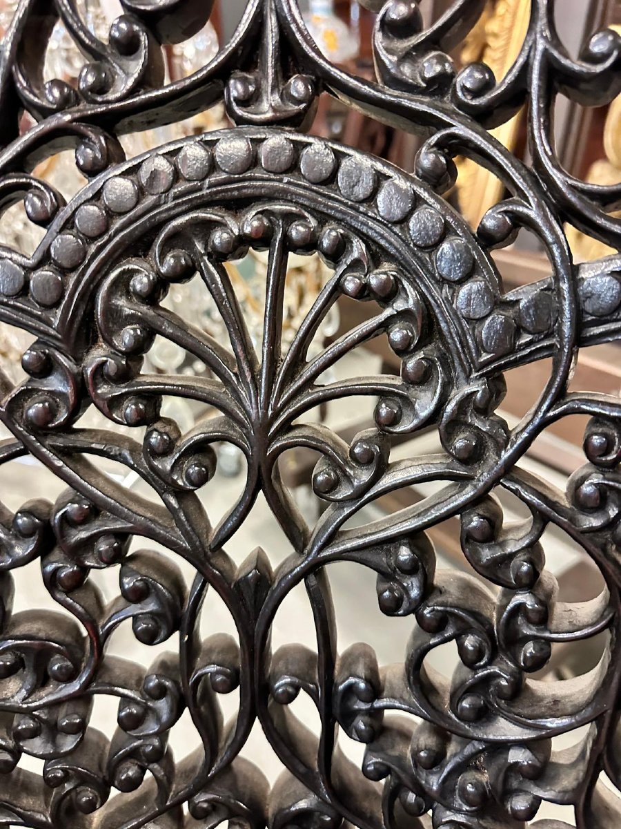 19th Century Anglo-indian Openwork Chair-photo-1