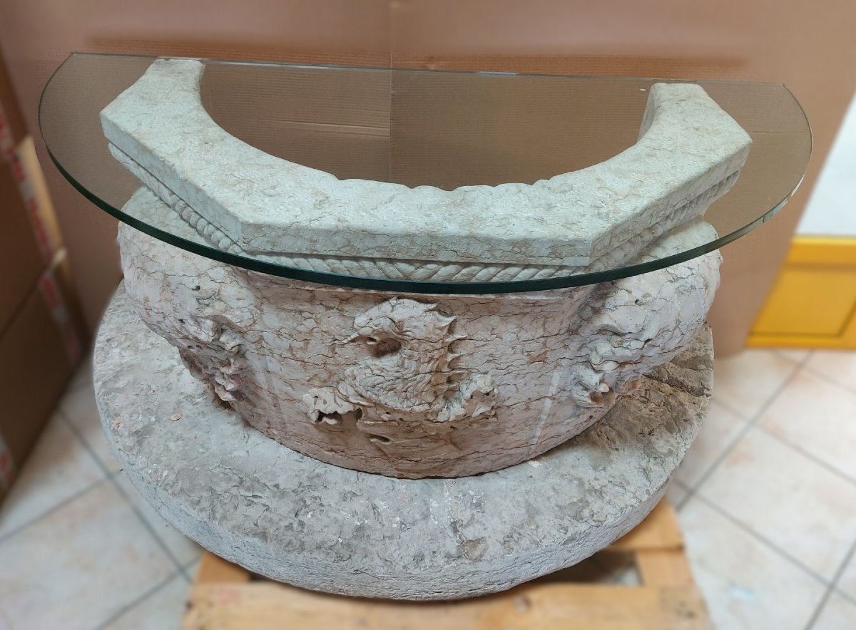 Console Table, Italy, 19th Century -photo-3