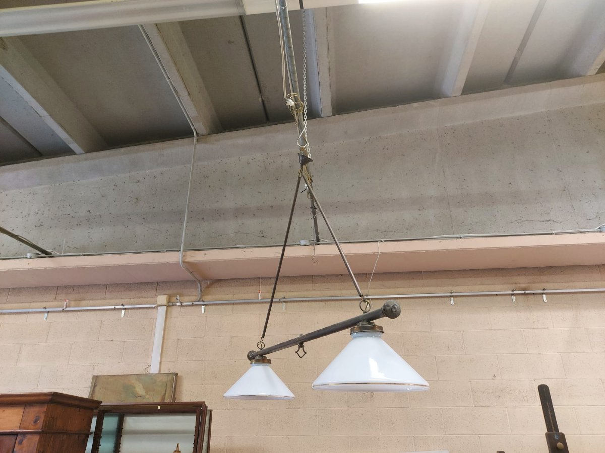 Two-light Billiard Table Chandelier-photo-2