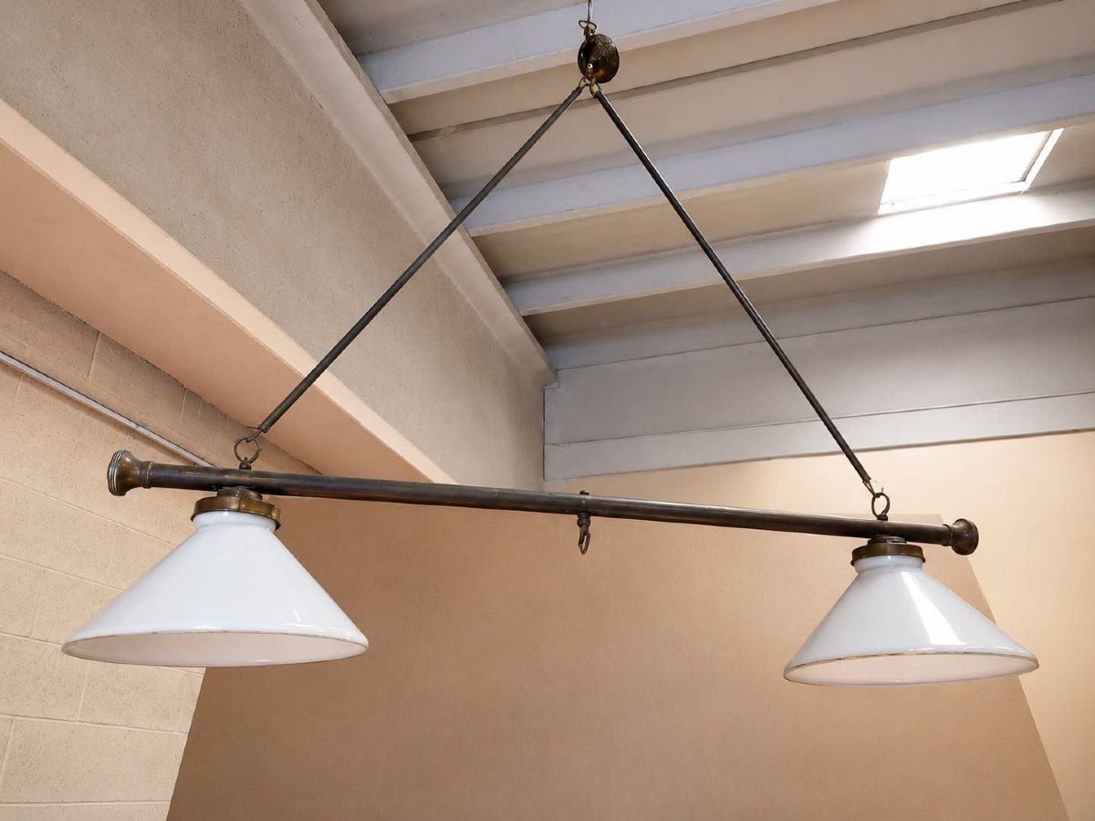 Two-light Billiard Table Chandelier