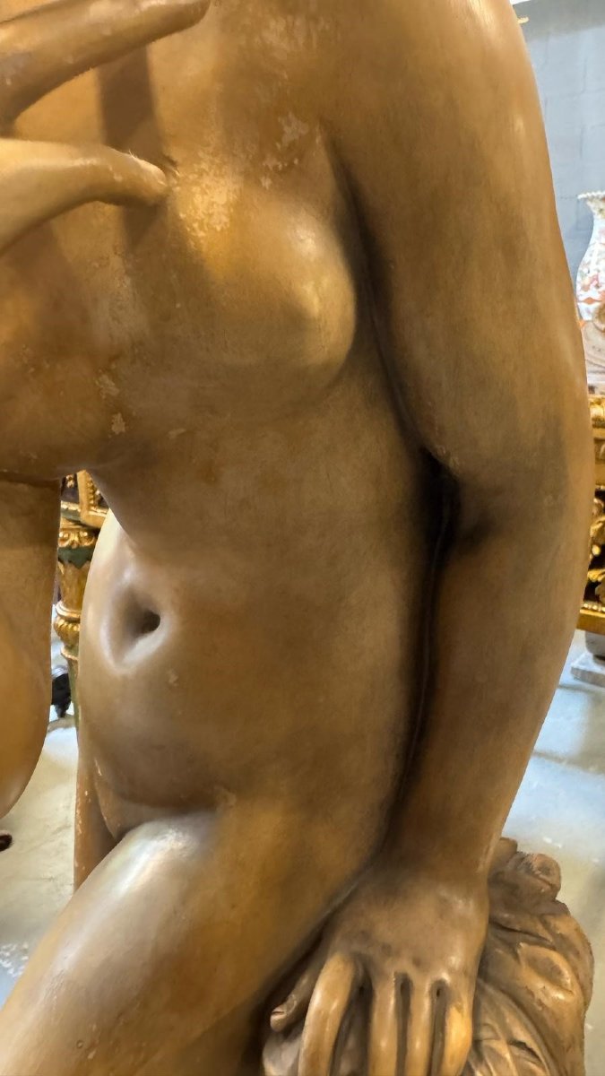 Painted Terracotta Sculpture Depicting Venus-photo-1