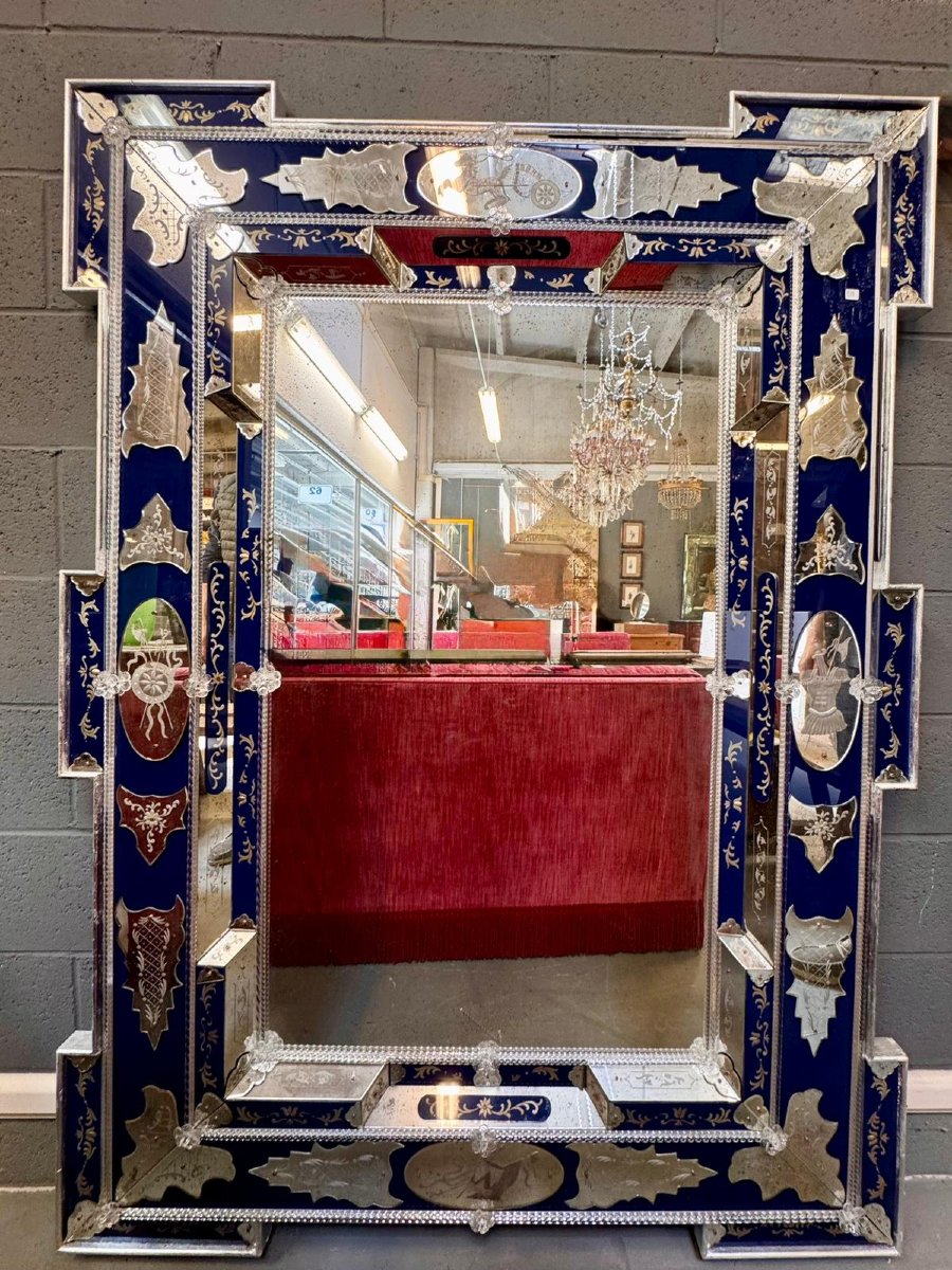 Ground-glass Mirror, 20th-century Venetian Style -photo-2