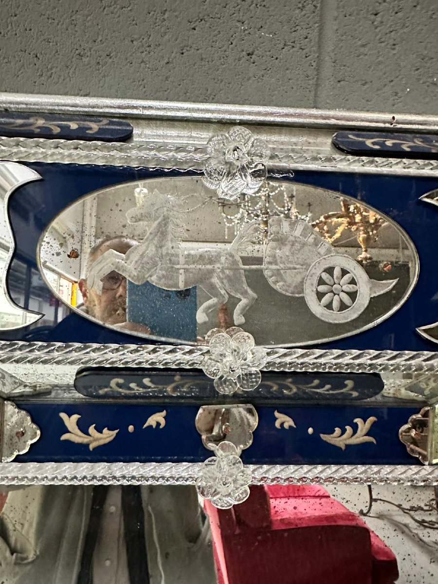 Ground-glass Mirror, 20th-century Venetian Style -photo-4
