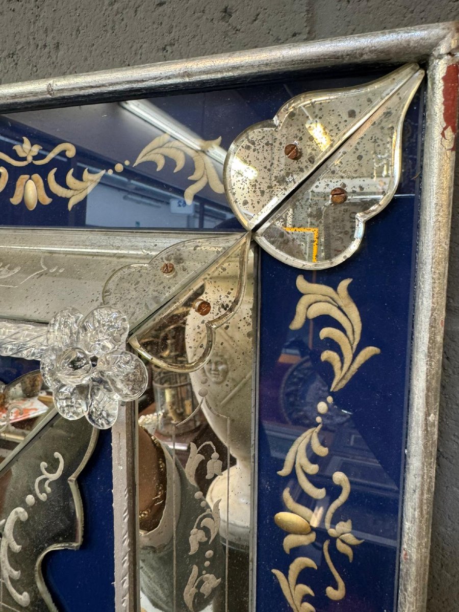 Ground-glass Mirror, 20th-century Venetian Style -photo-2