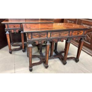 Paire de tables, Piémont, XVIIe siècle