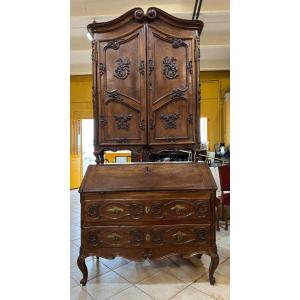 Double Body Cabinet With Drop-down Door
