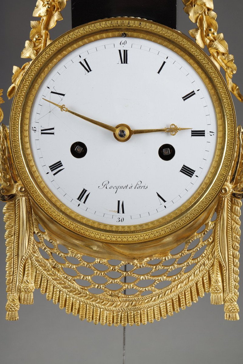 Portico Clock From The Louis XVI Period By Jacques-claude-martin Rocquet-photo-2