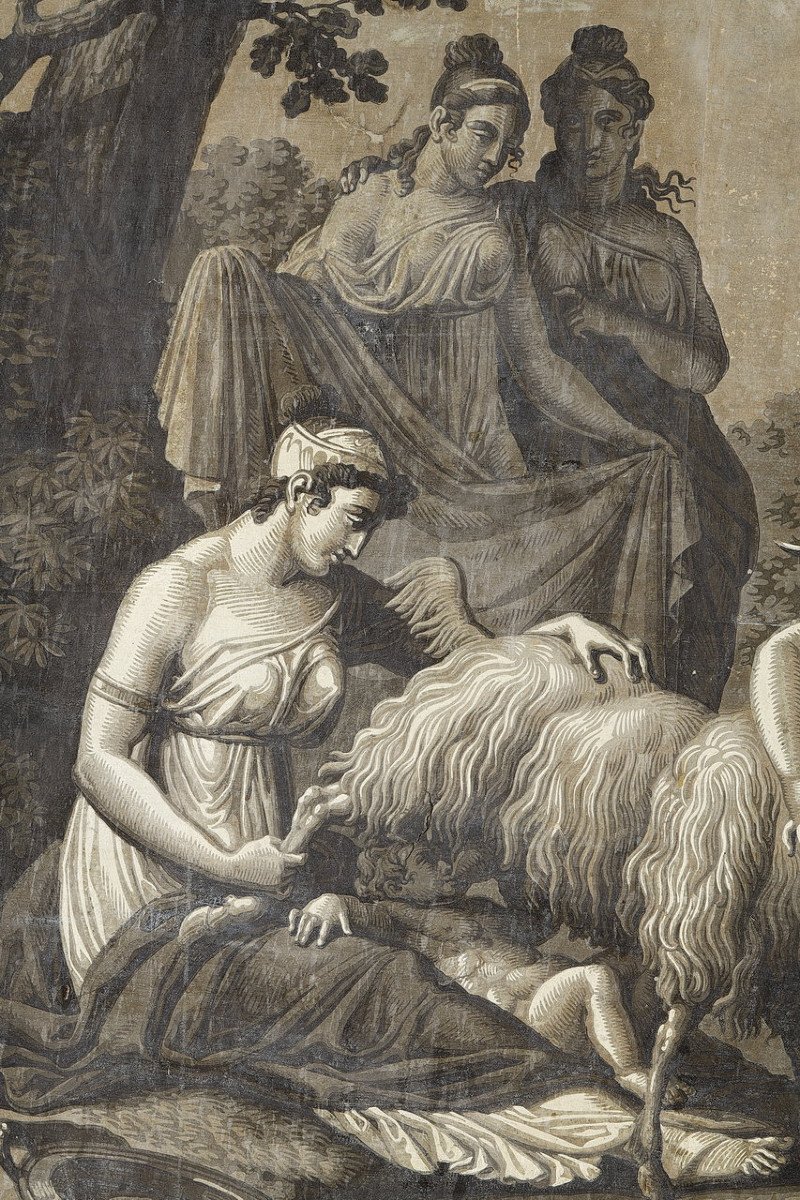 Wallpaper "zueus Fed By The Goat Amalthée", Empire Periode-photo-2