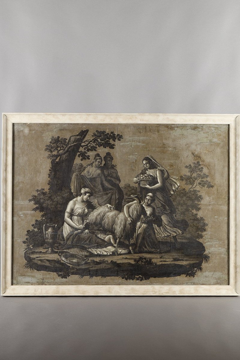 Wallpaper "zueus Fed By The Goat Amalthée", Empire Periode
