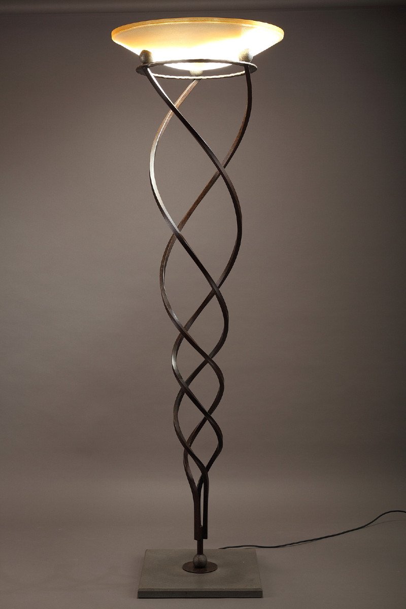 Lampadaire Antinea Terra Par J-f Crochet, Edité Par Terzani, XXe Siècle-photo-4