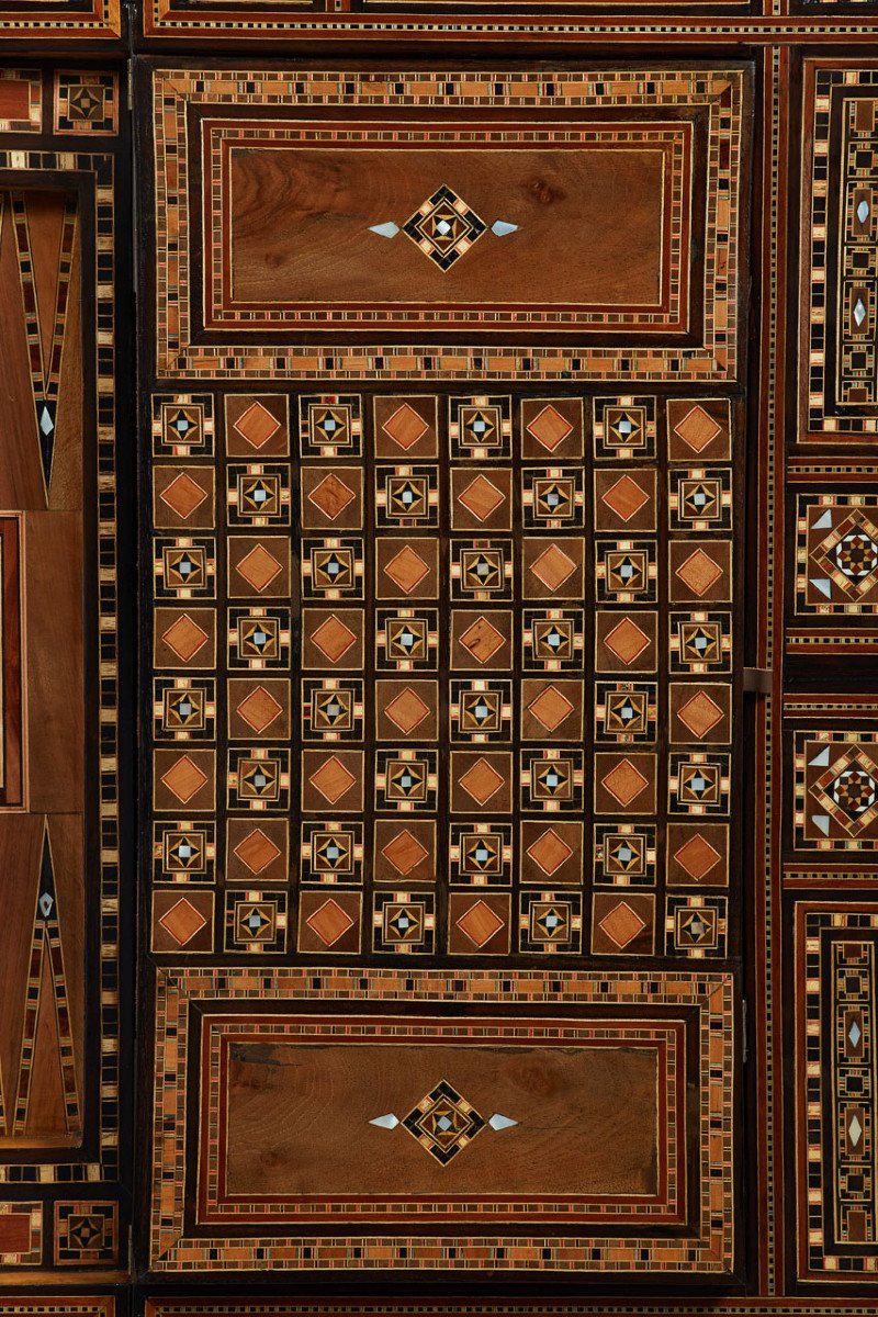 Table De Trictrac à Décor De Marqueterie Et Incrustations, Syrie, XIXe Siècle -photo-7