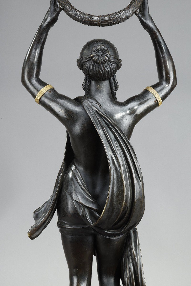 Importante Sculpture En Bronze d'époque Empire-photo-8