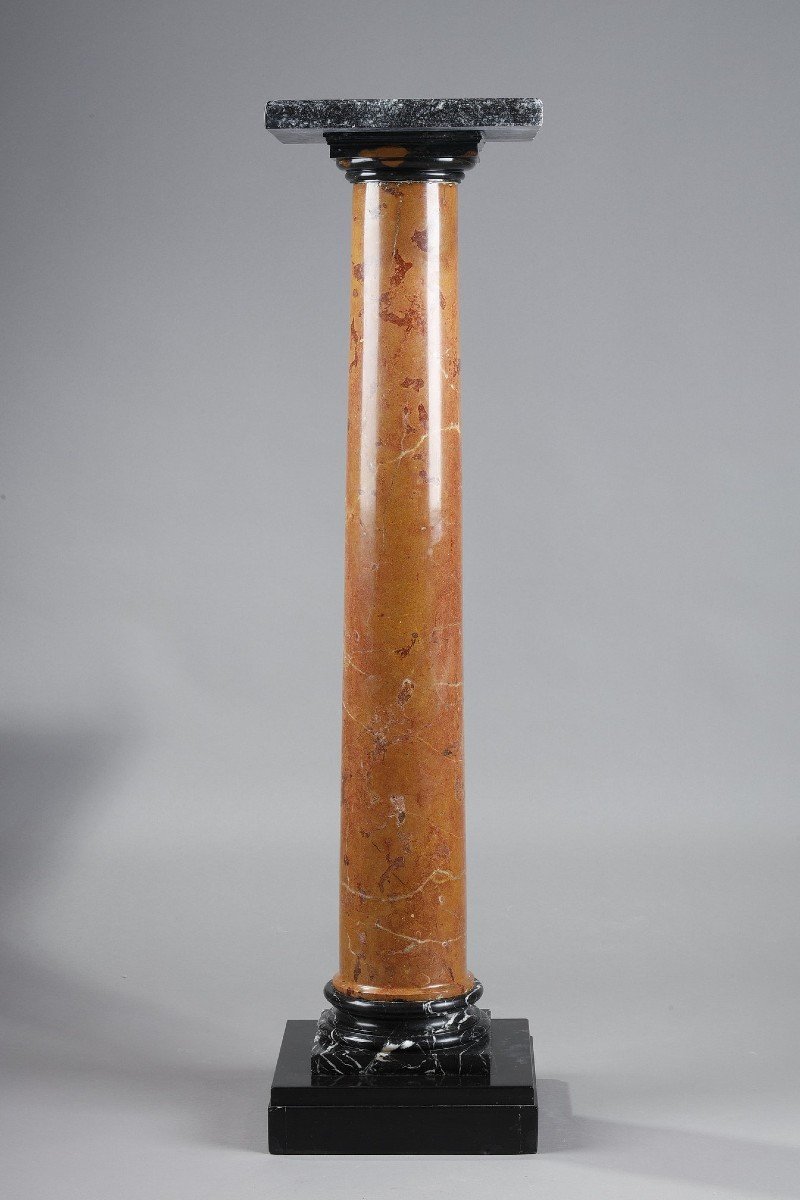 Column In Red Marble From The End Of The 19th Century-photo-2