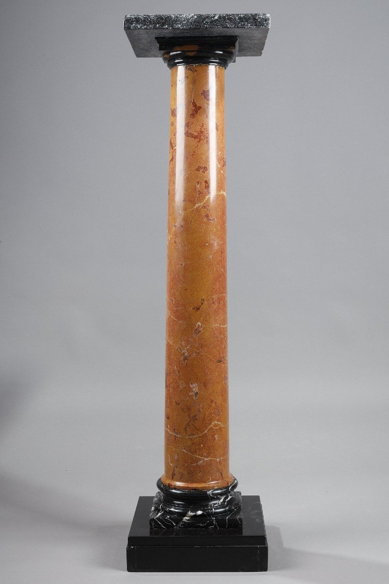 Column In Red Marble From The End Of The 19th Century-photo-3