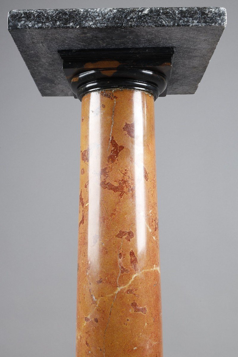 Column In Red Marble From The End Of The 19th Century-photo-3