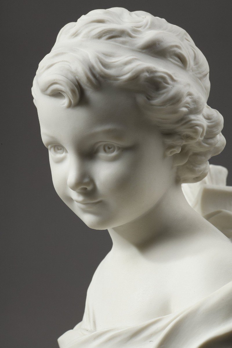 Bust Of Cupid In Sèvres Biscuit-photo-2