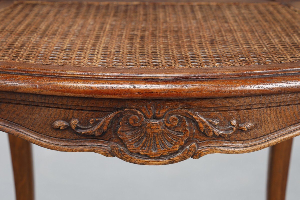 Dining Room Table In Molded And Carved Wood In Regency Style-photo-2