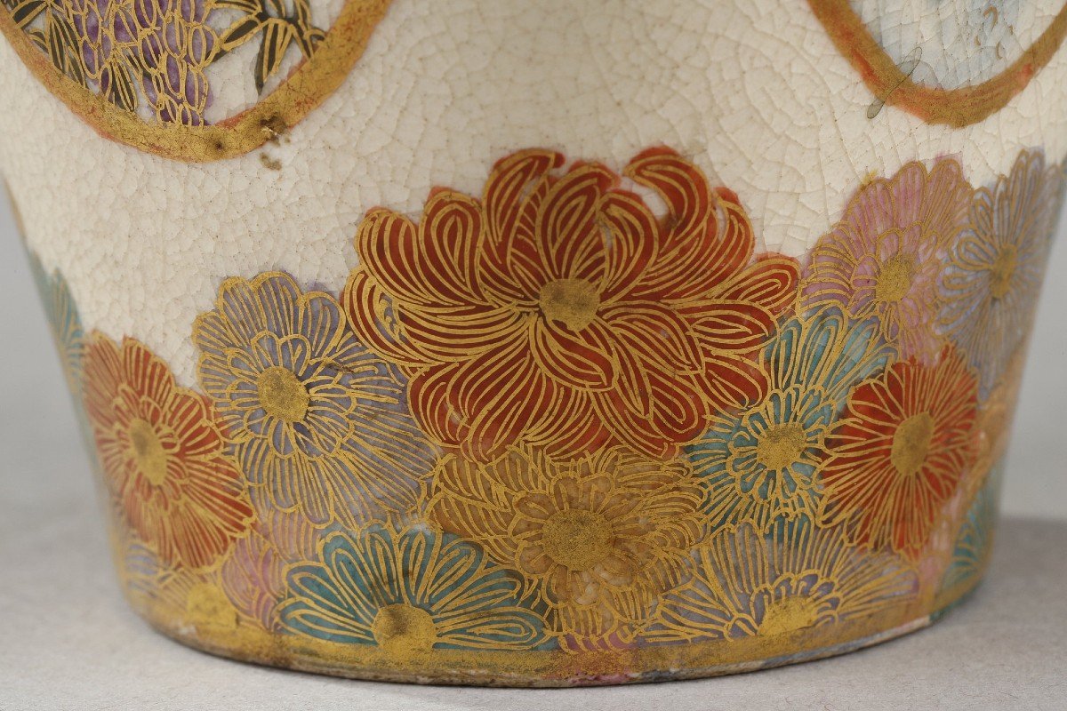 Small Satsuma Porcelain Vase From Japan, Meiji Period (1868-1912).-photo-6