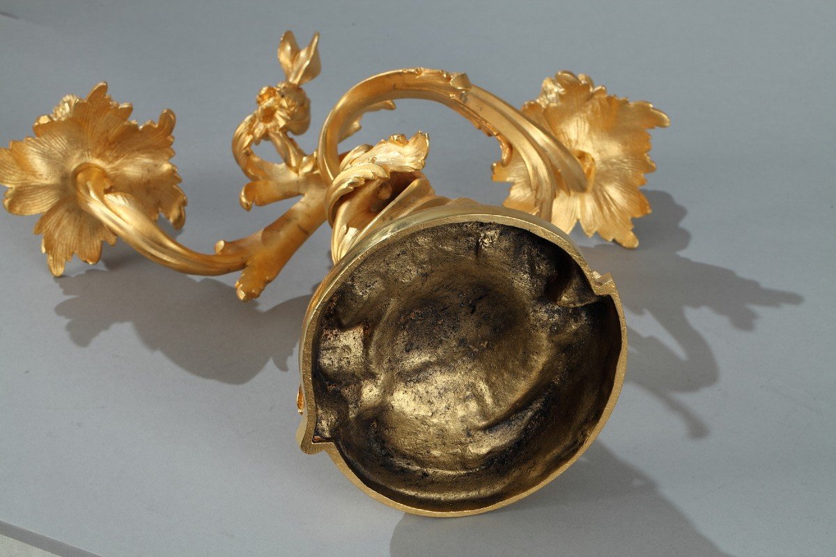 Pair Of Louis XV Style Candlesticks-photo-6