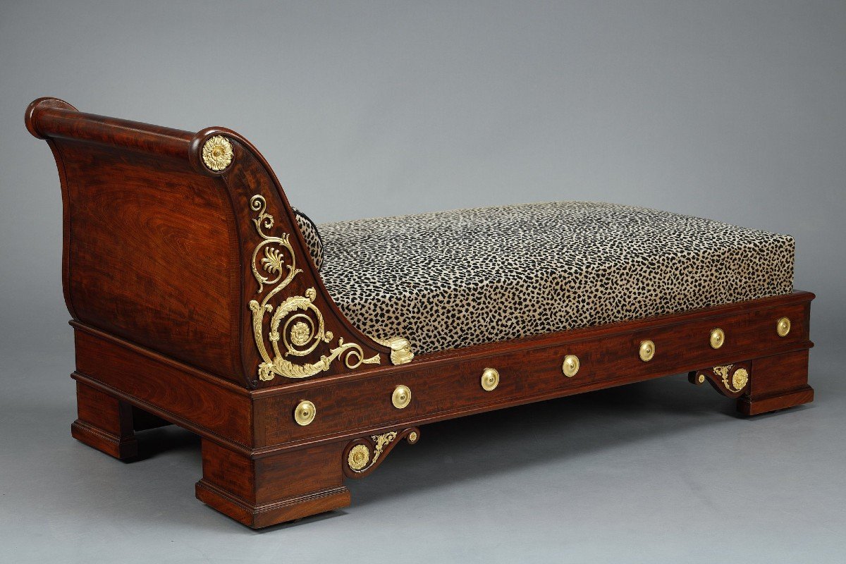 Empire Period Daybed After Drawings By Percier & Fontaine.-photo-3