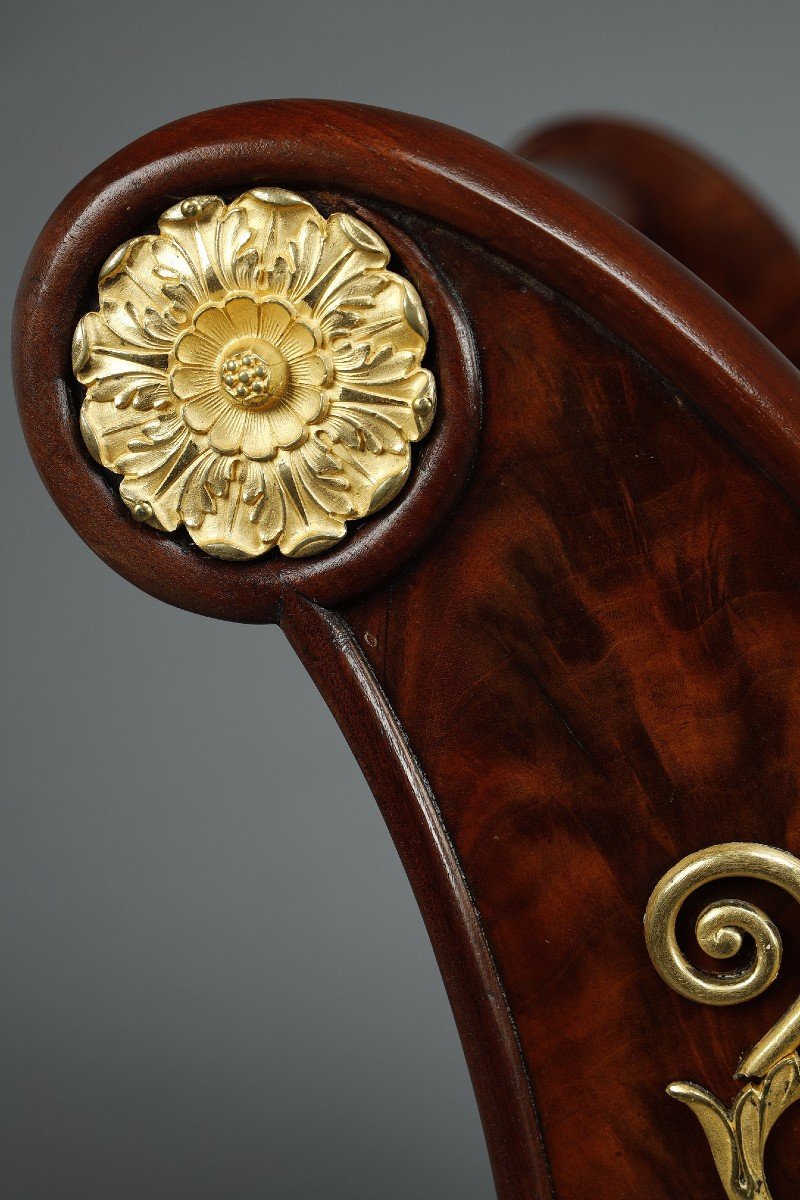 Empire Period Daybed After Drawings By Percier & Fontaine.-photo-6