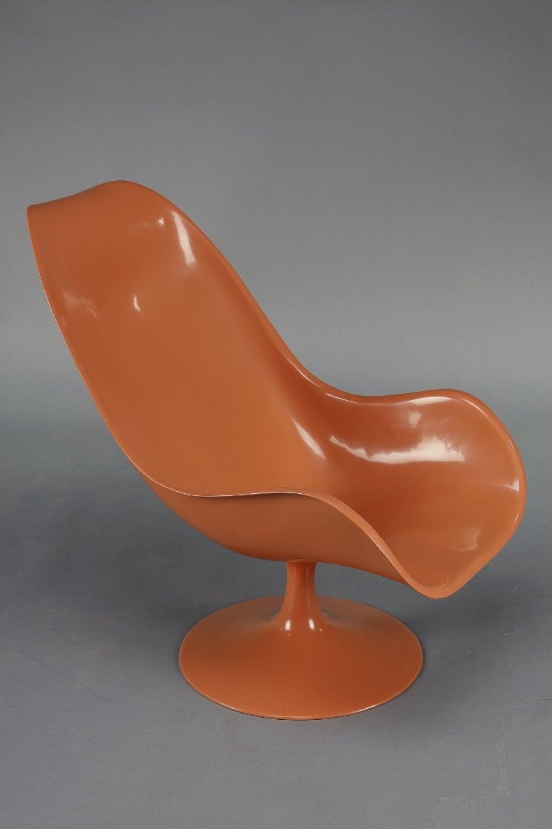 Ensemble De Salon Des Années 1970 : Chaises Tulipes Et Table Basse-photo-4