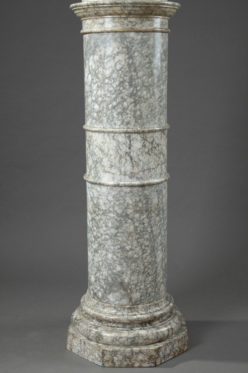 Decorative Alabaster Sheath, Louis-philippe Period-photo-6