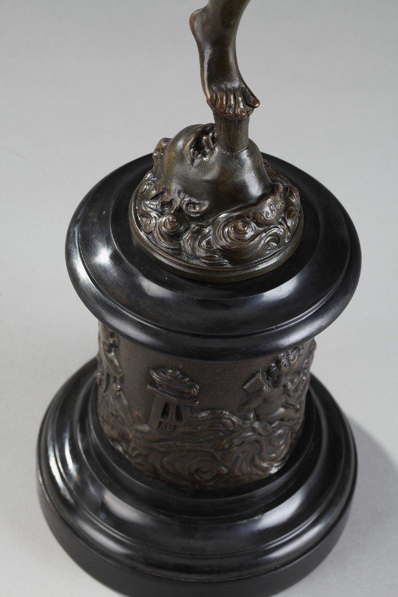 Pair Of “mercury” And “fortune” Sculptures After Jean De Bologne-photo-5