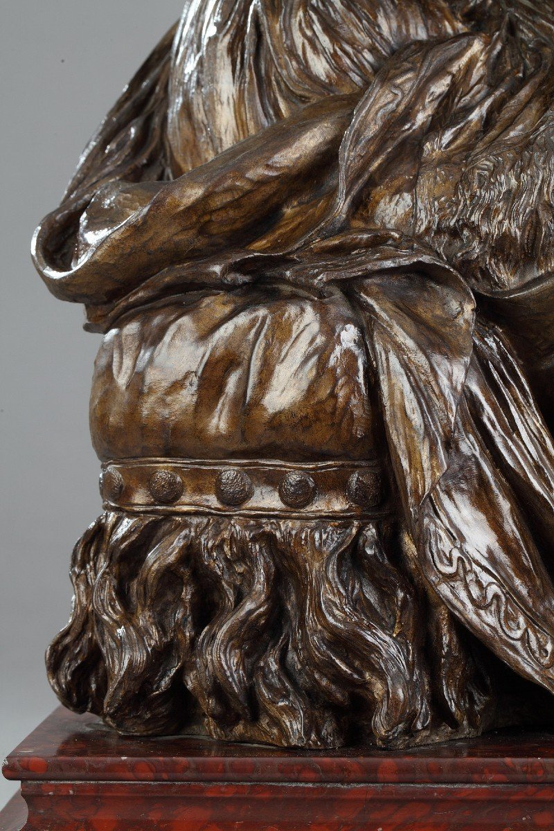 Bronze Subject After The Self-portrait Of Madame Vigée-lebrun With Her Daughter, Julie-photo-6