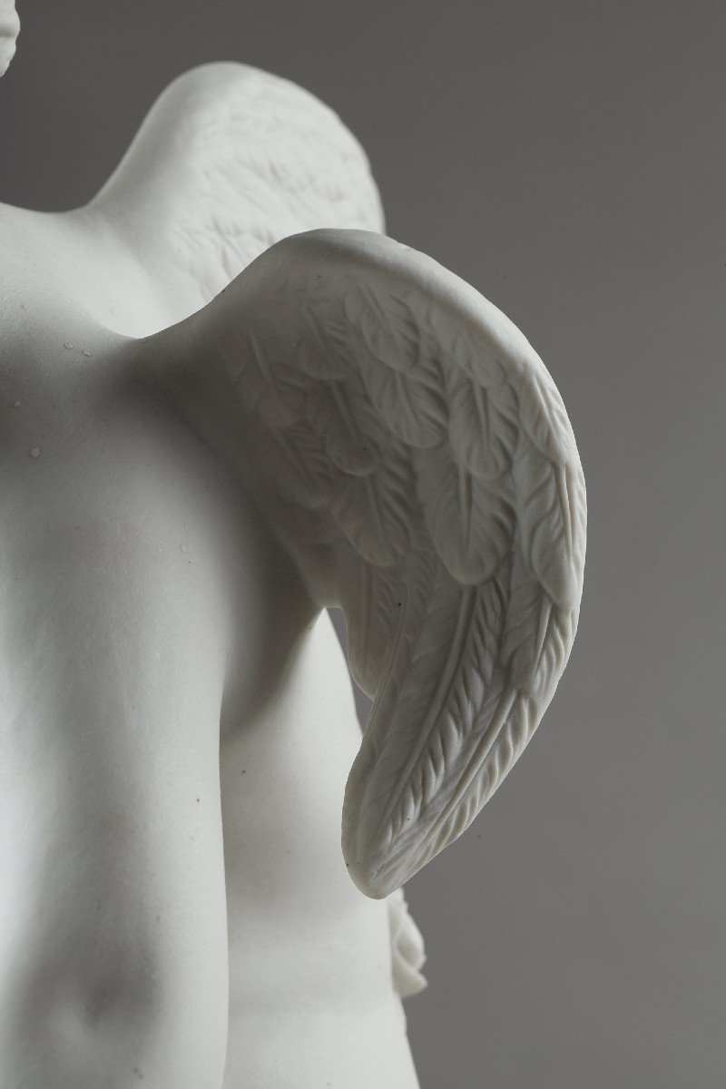 Biscuit "deux Amours Se Disputant Un Coeur" d'Après Falconet (1716-1791)-photo-6