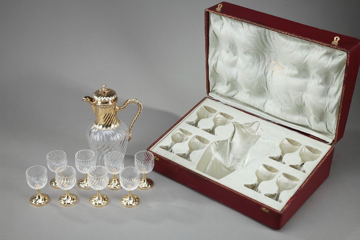 Louis XV Style Crystal Drinks Service, Maison Boin-taburet-photo-1