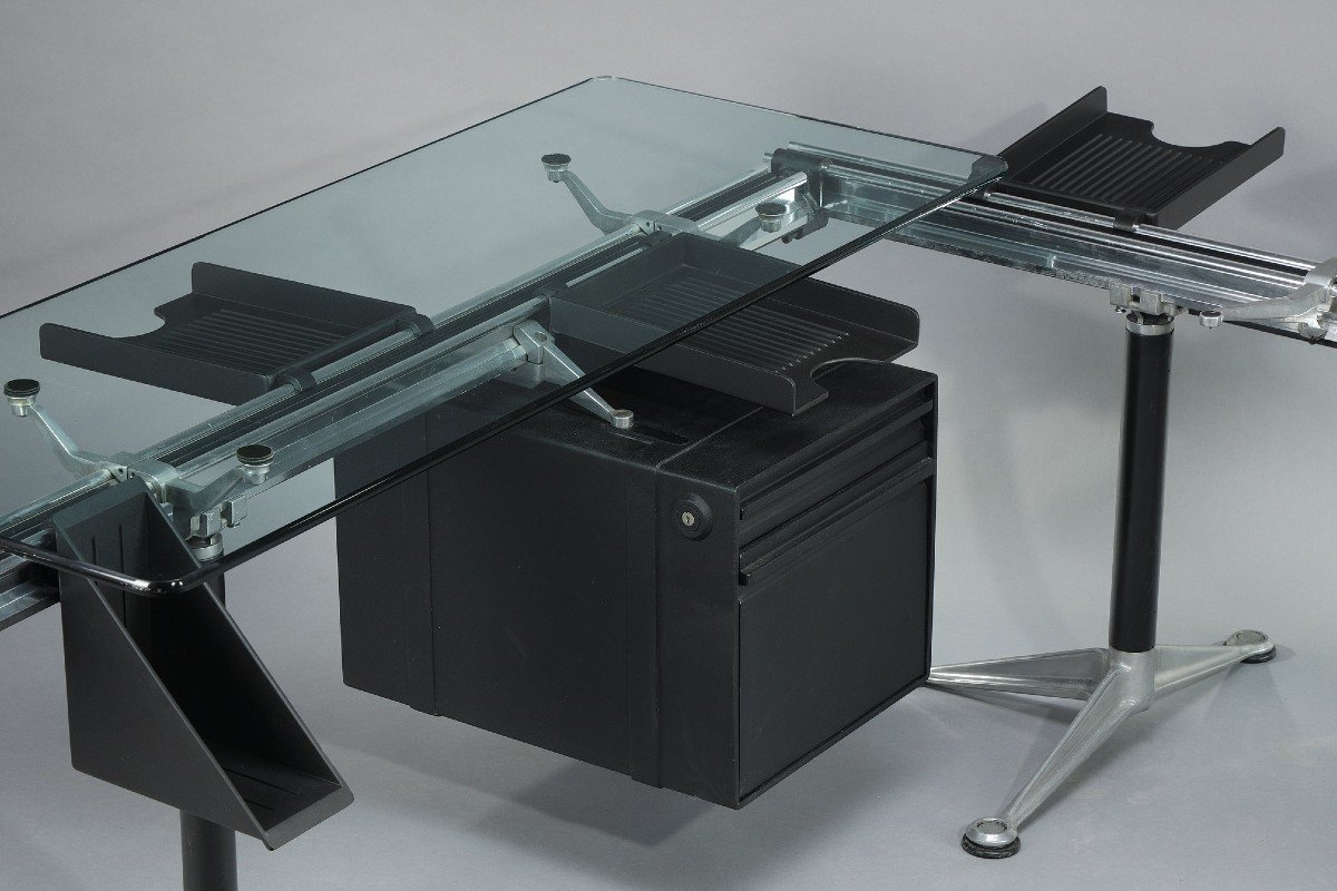 Important Bureau De Bruce Burdick (1933-2021) Pour Herman Miller Editeur-photo-1