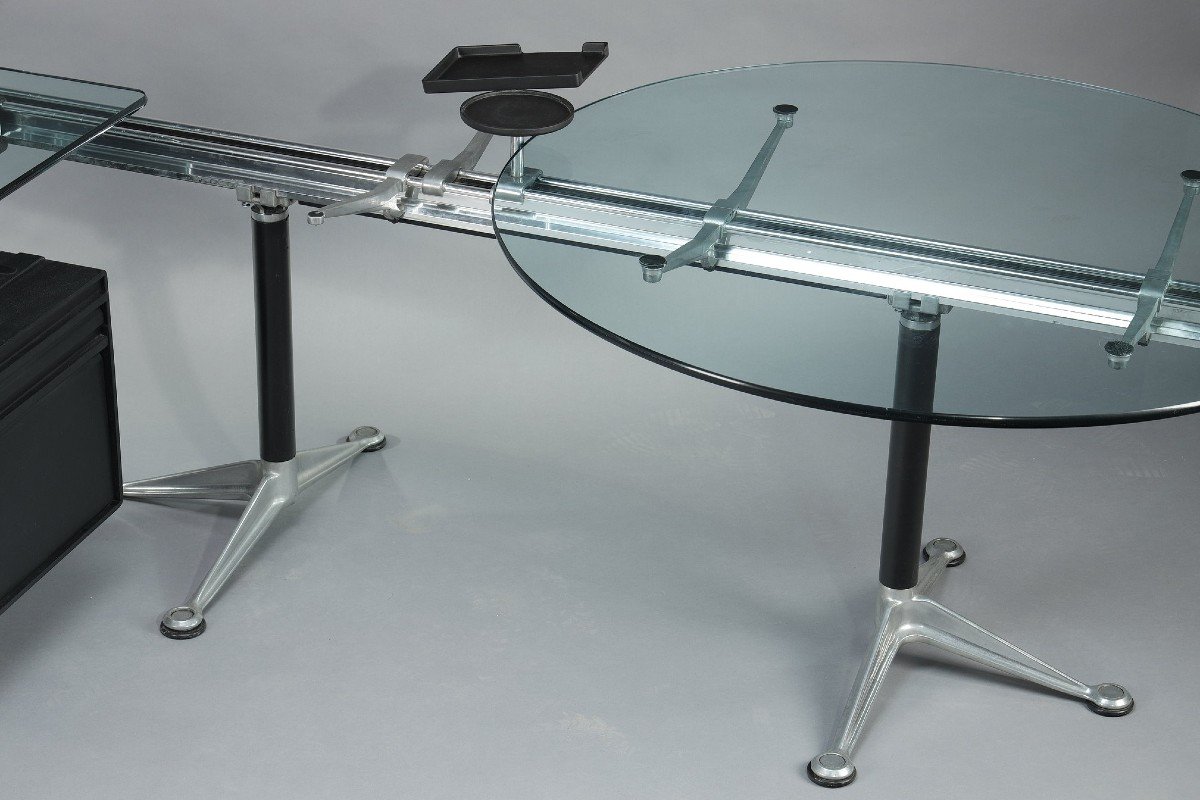 Important Bureau De Bruce Burdick (1933-2021) Pour Herman Miller Editeur-photo-4
