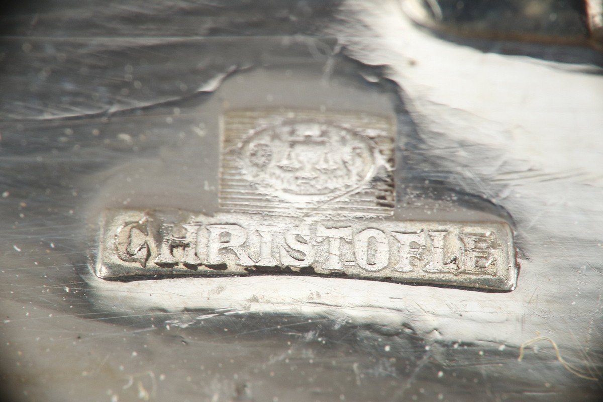 Ménagère De Couverts Christofle En Métal Argenté Modèle "gabon"-photo-7