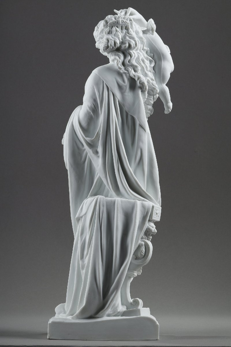Paire De Figures Allégoriques En Biscuit De Porcelaine, D’après Carrier-belleuse-photo-1