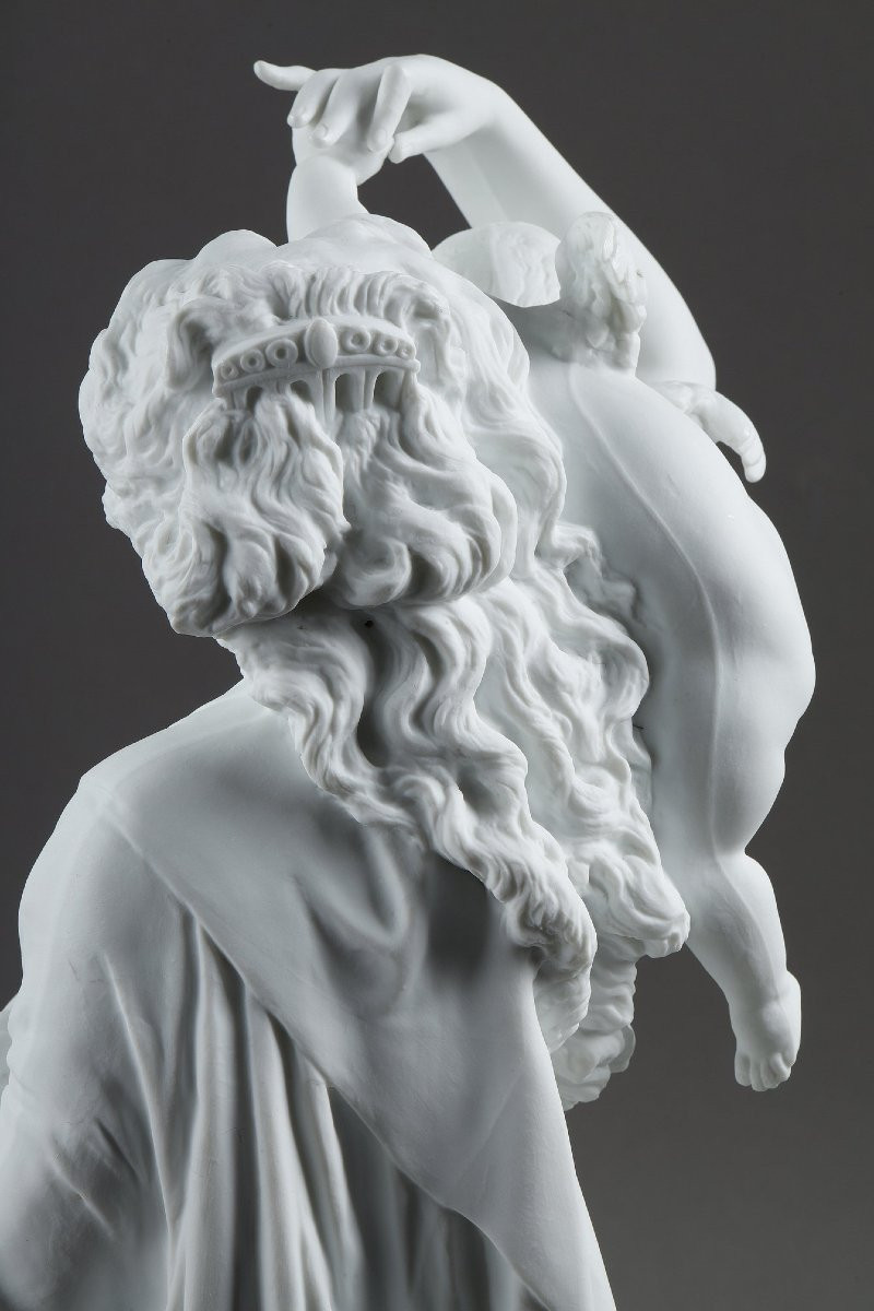 Paire De Figures Allégoriques En Biscuit De Porcelaine, D’après Carrier-belleuse-photo-4