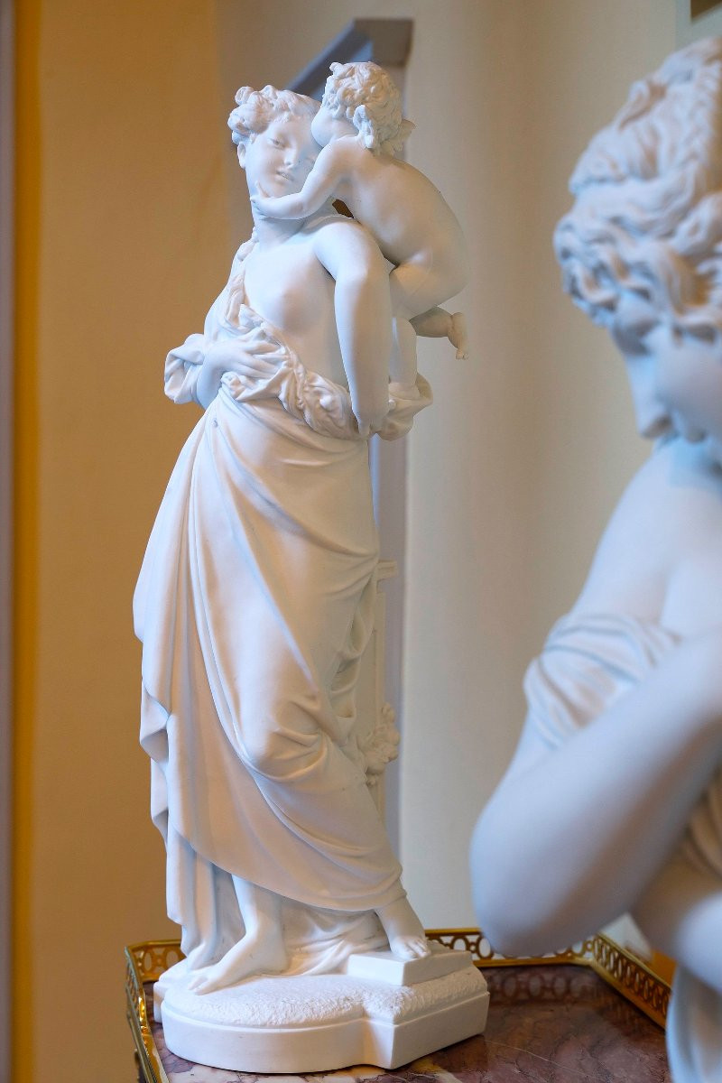 Paire De Figures Allégoriques En Biscuit De Porcelaine, D’après Carrier-belleuse-photo-8