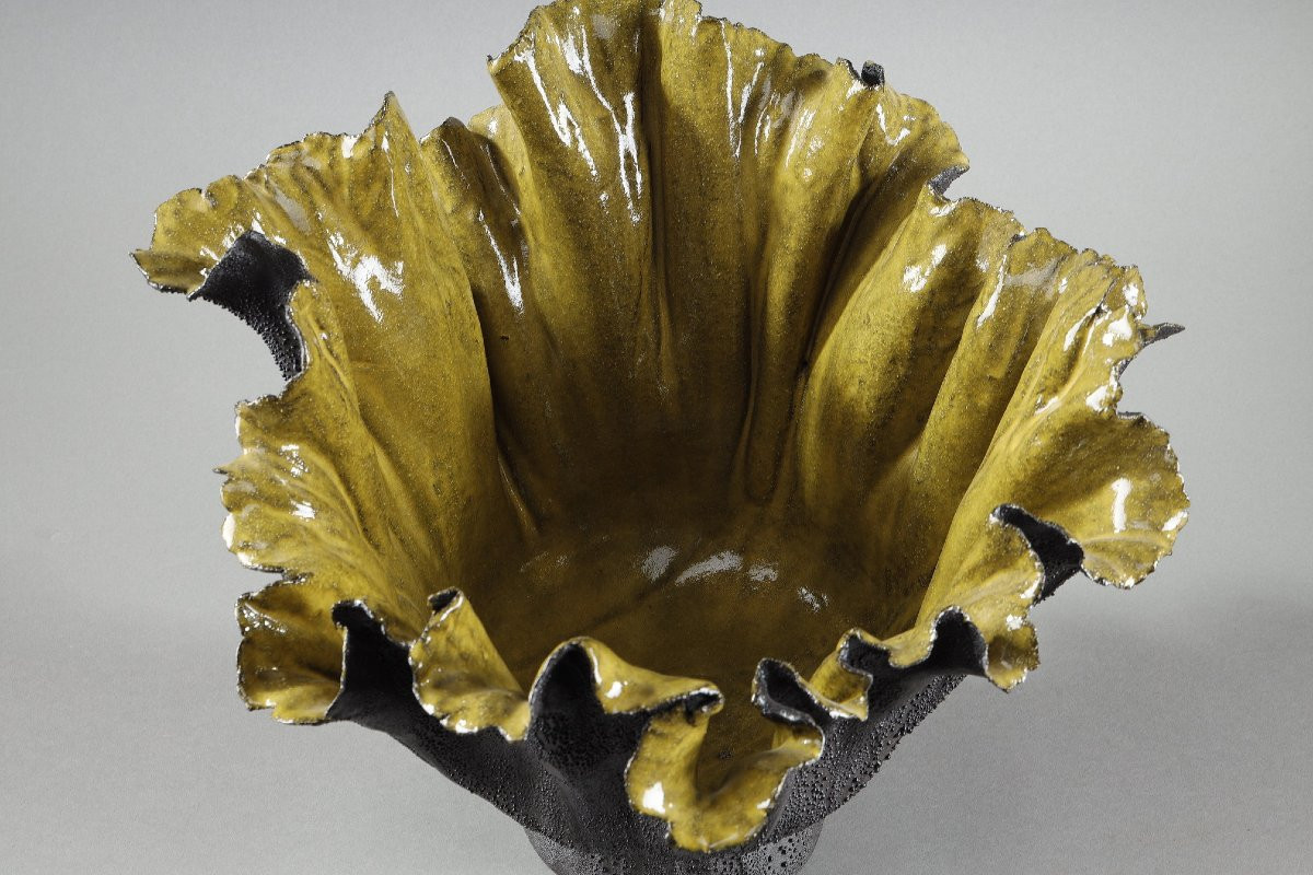 Vase Design en grès, signé Nayla Sirgi -photo-5